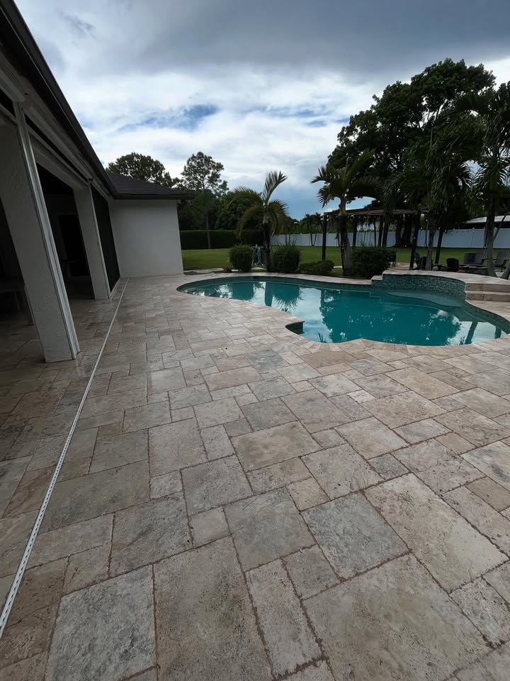 Patio after cleaning